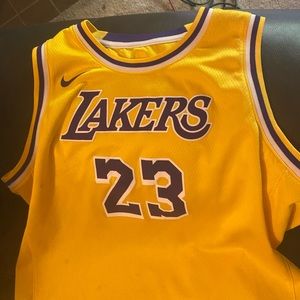 Large Youth Lakers Lebron James Jersey 23